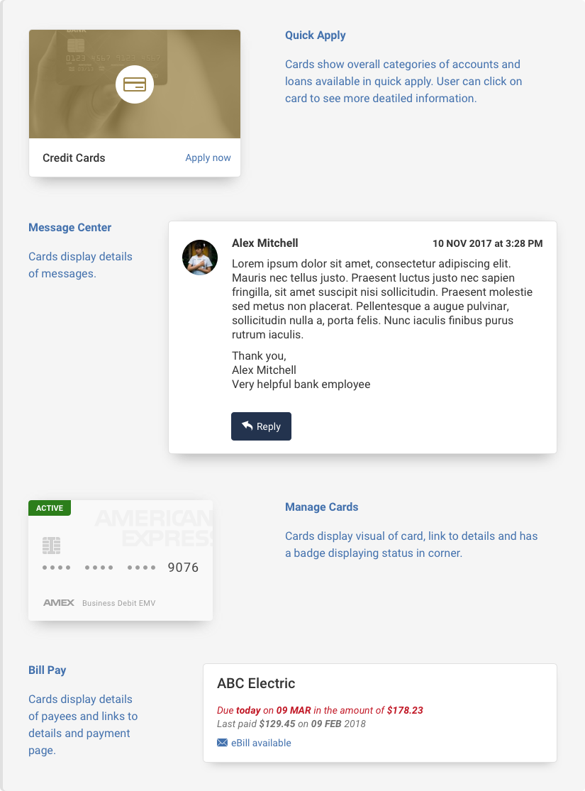 Card Examples
